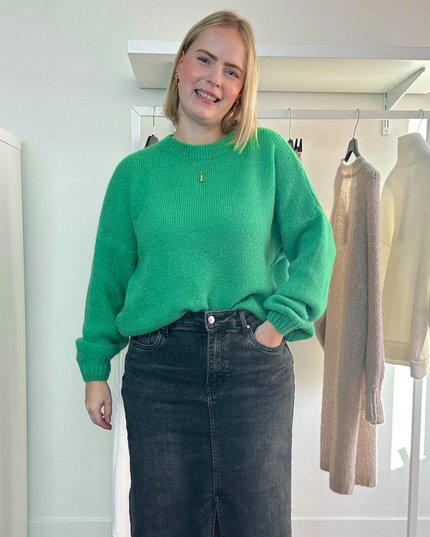 Round Neck Knit Green