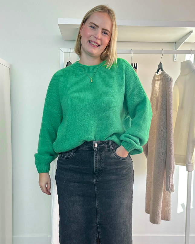 Round Neck Knit Green