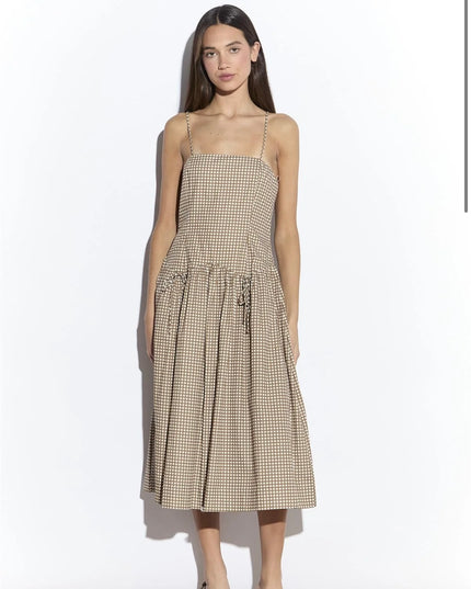 Dress Taupe Gingam