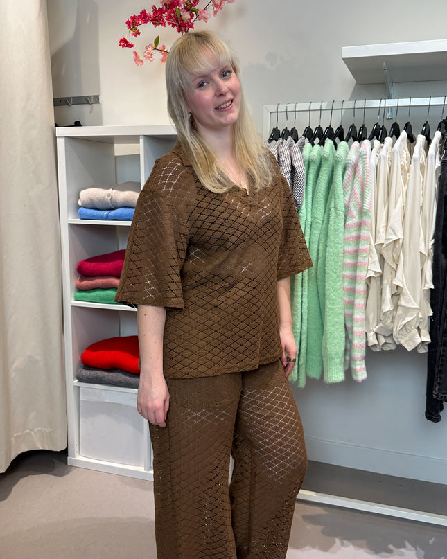 Knit Top Brown