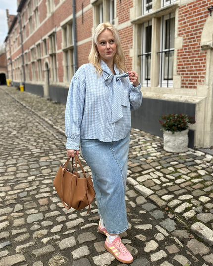 Lina Strikjes Blouse Blue