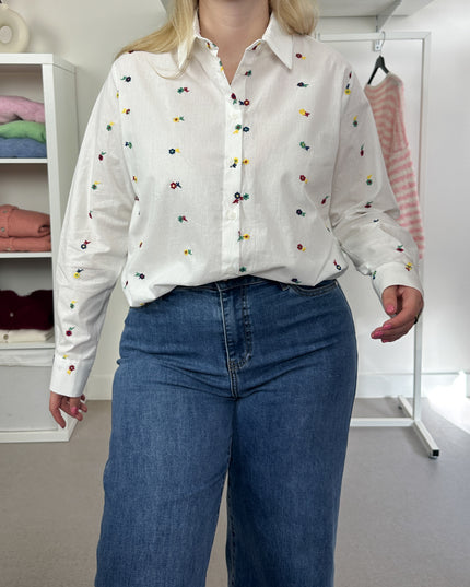 Blouse Mini Colorful Flowers