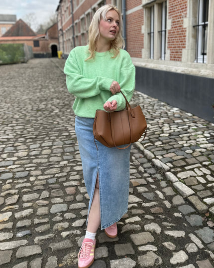 Trui round neck Mint Green