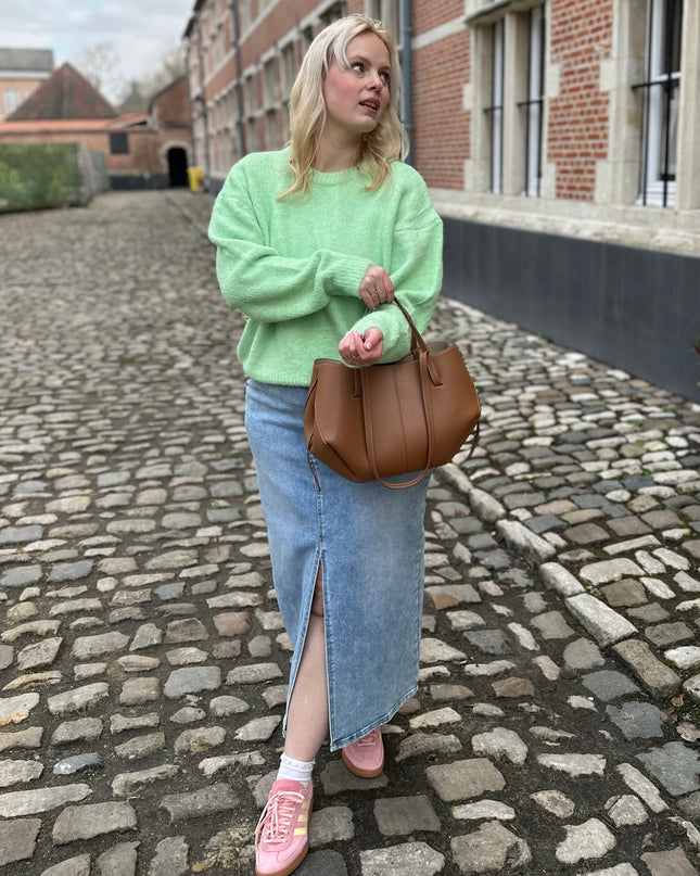 Trui round neck Mint Green