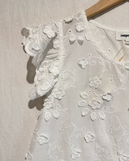 White Flowery Top