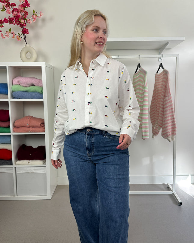 Blouse Mini Colorful Flowers