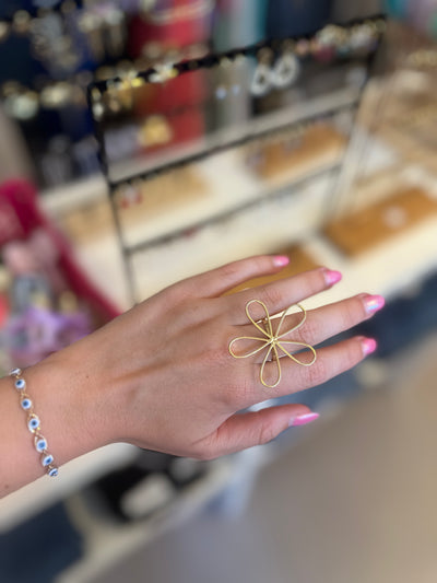 Small Gold Flower Ring