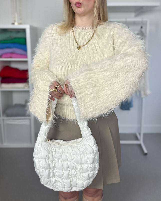 Cloudy Puffer Bag White