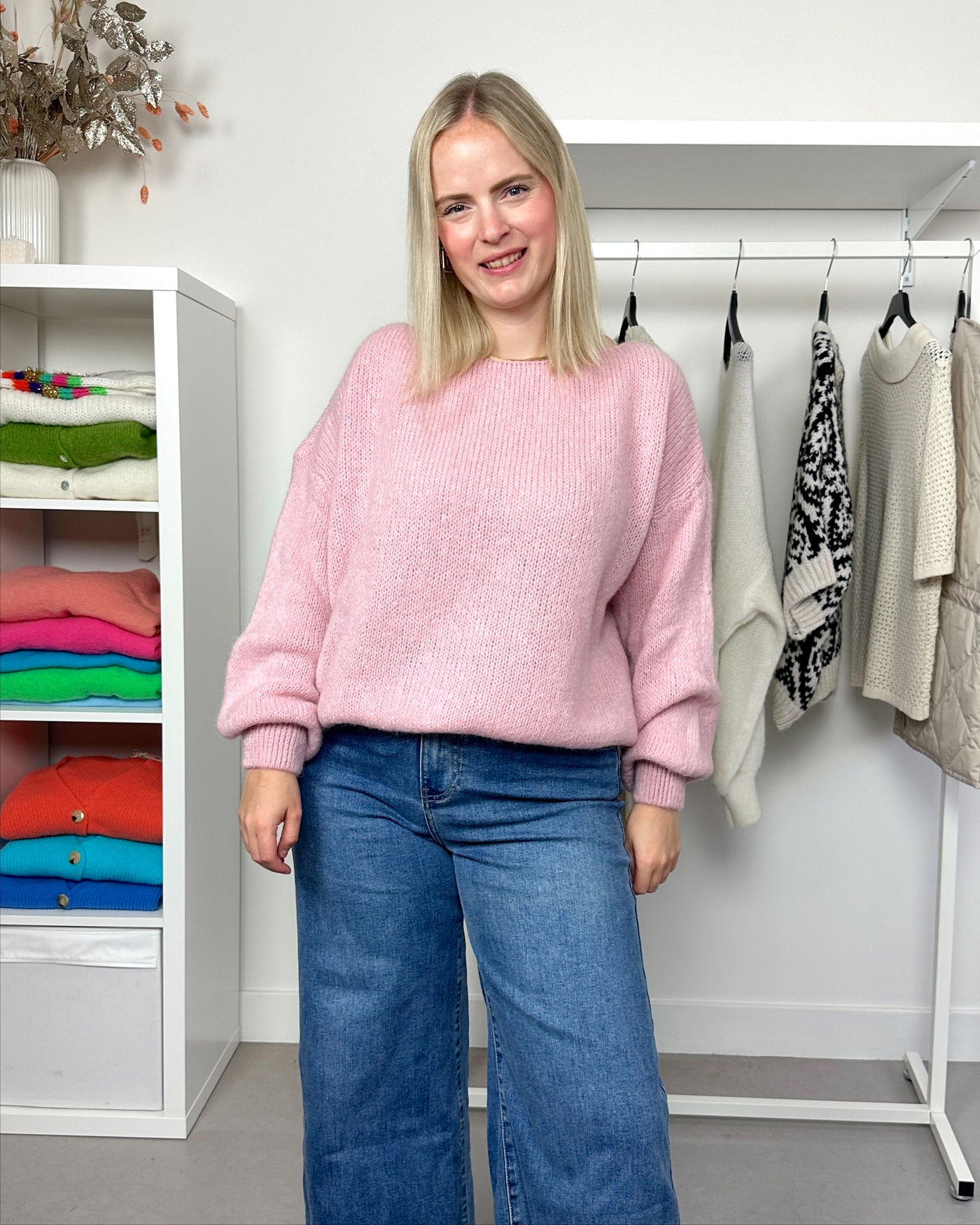 Trui Boothals Roze
