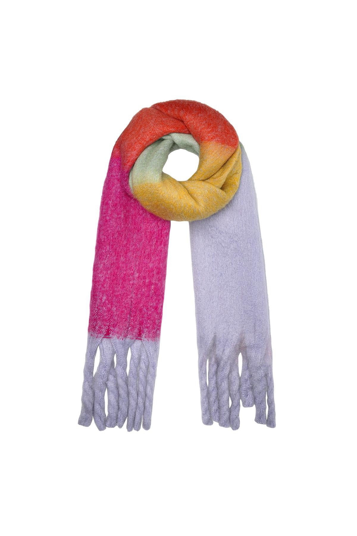 Sjaal pastel colors