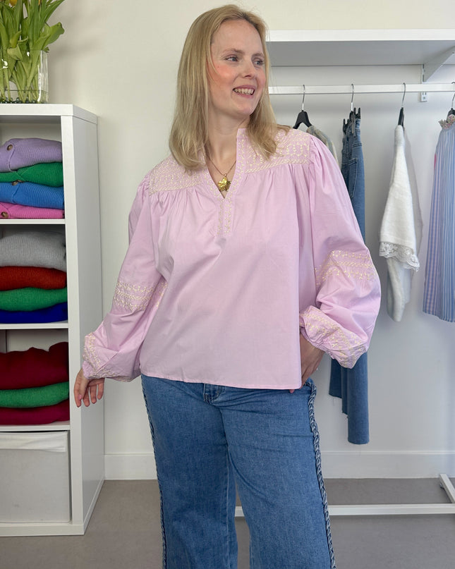 Alexa Blouse Lila Yellow