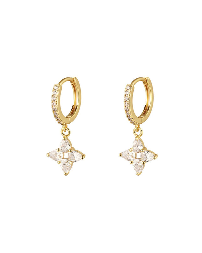 Oorbellen Star White