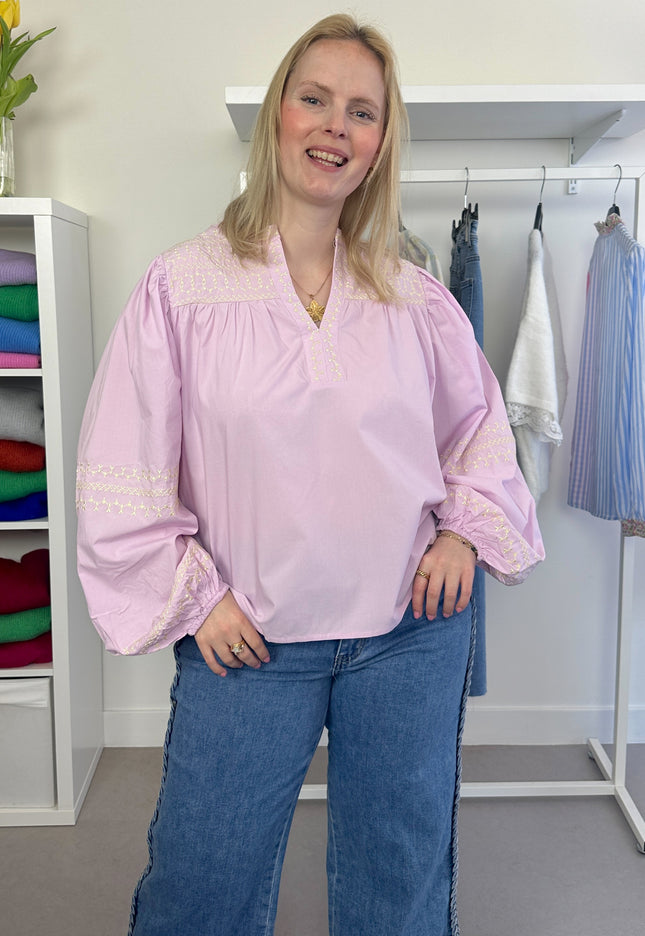 Alexa Blouse Lila Yellow