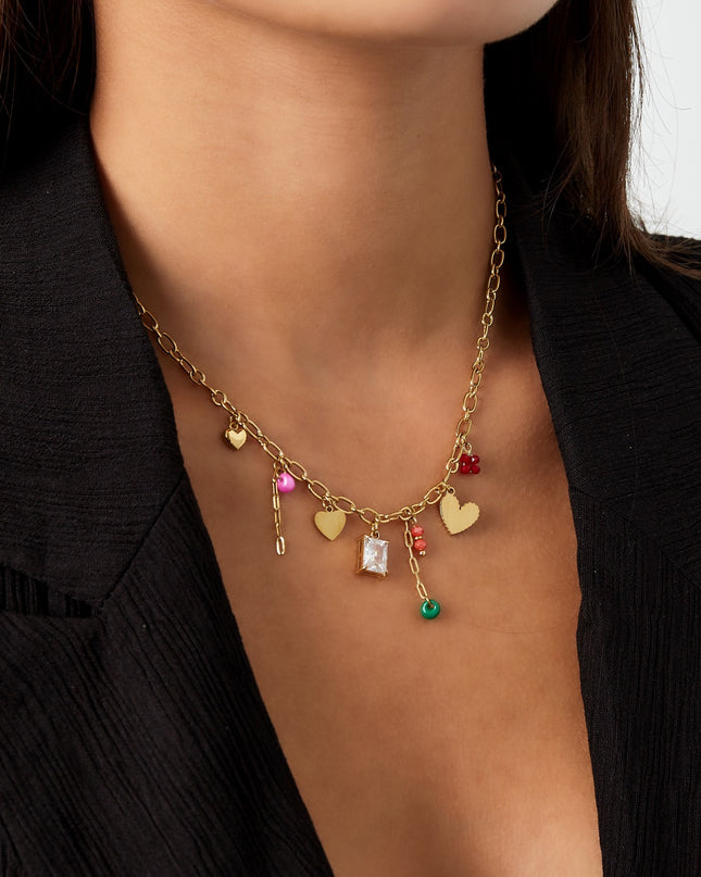 Ketting Colorful Pendants