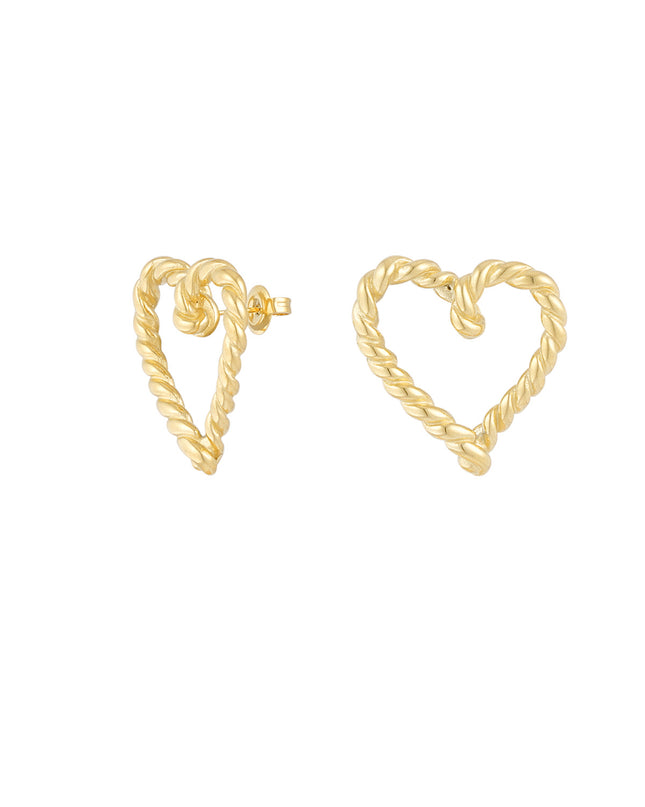 Oorbellen Twist Hearts