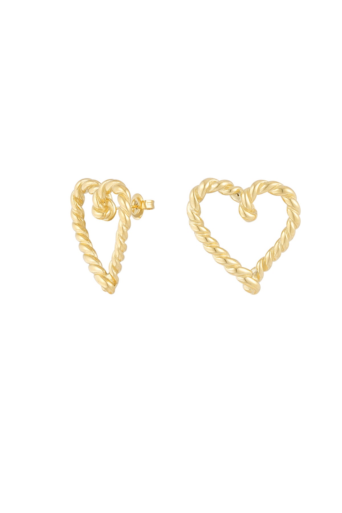 Oorbellen Twist Hearts