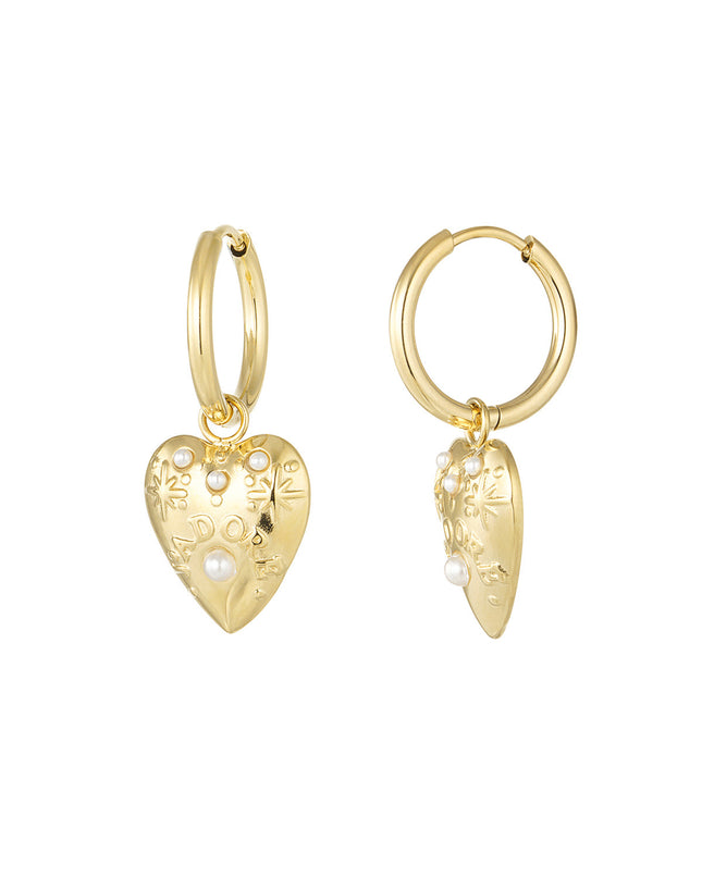 Oorbellen Gold Heart