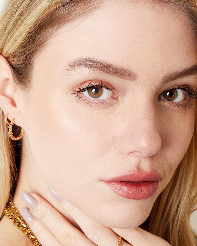 Oorbellen Colorful Hoops Big