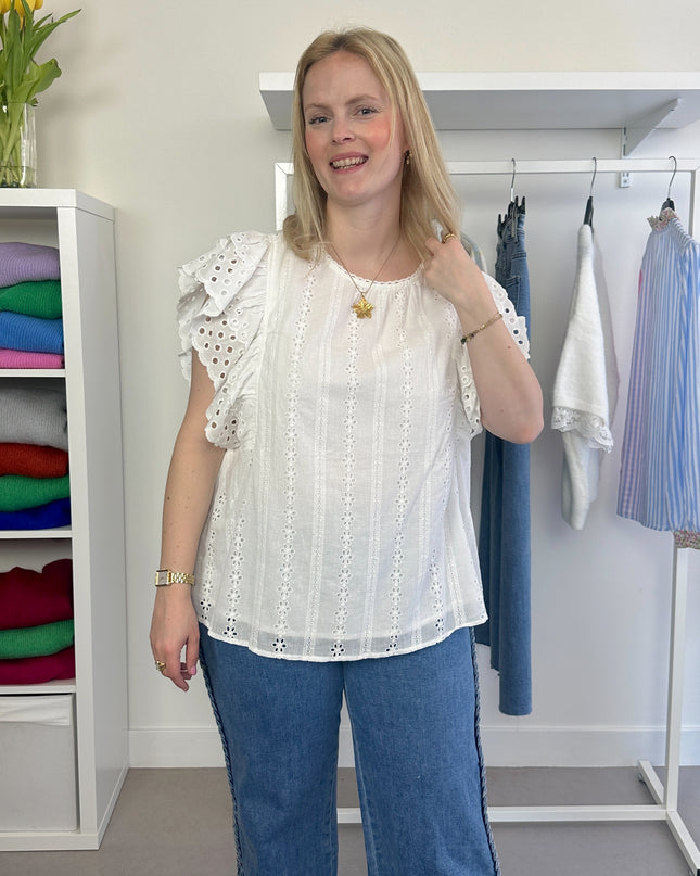 White Lacy Blouse