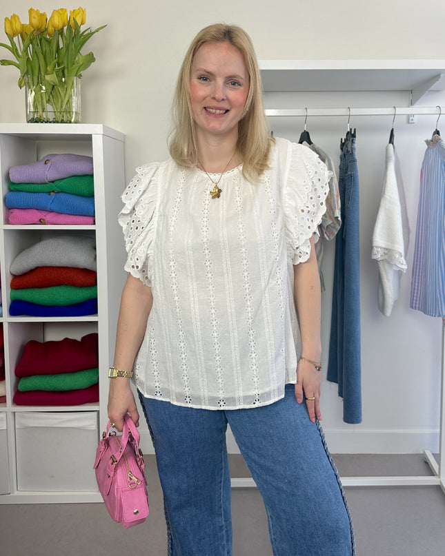 White Lacy Blouse