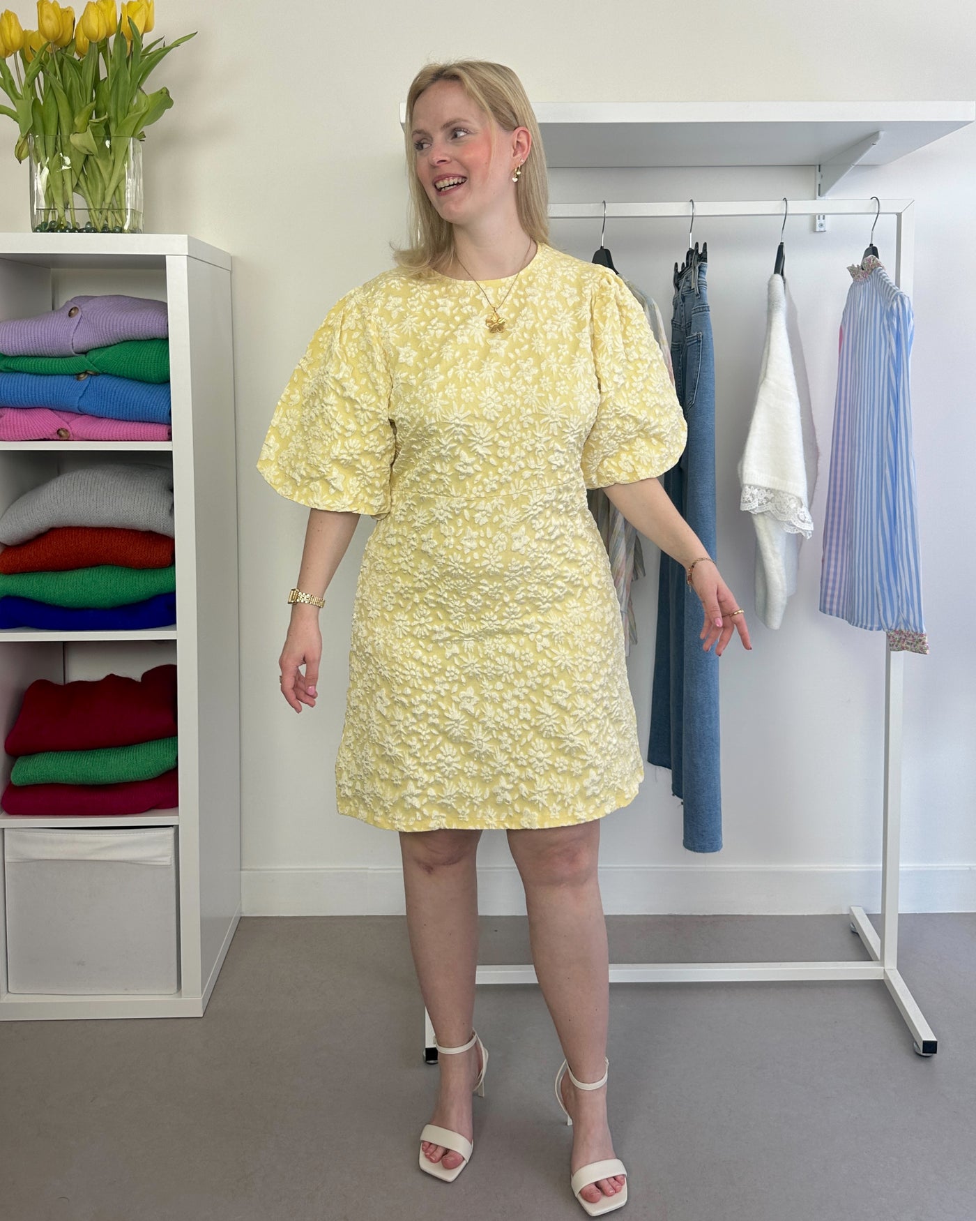 Summer Dress Yellow Flower