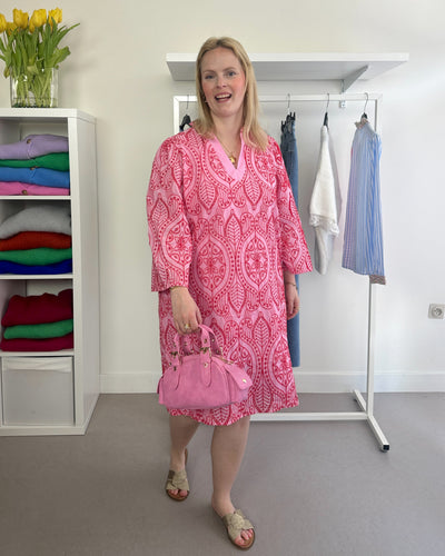 May Dress Pink Red