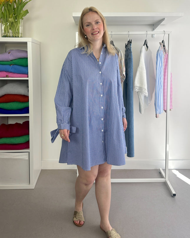 Blue Spring Dress Bows