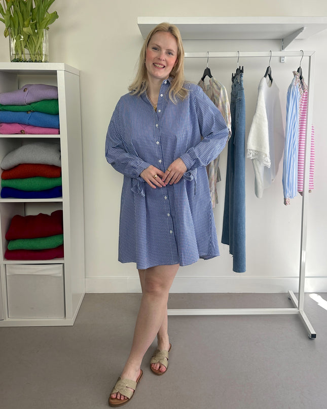 Blue Spring Dress Bows