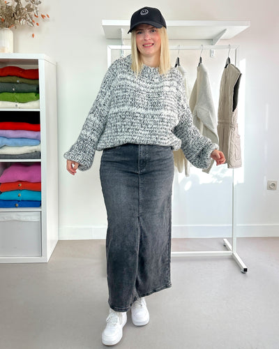 Oversized Comfy Trui Black White