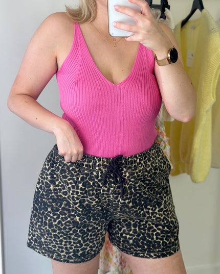 Basic Strappy Top Fuchsia