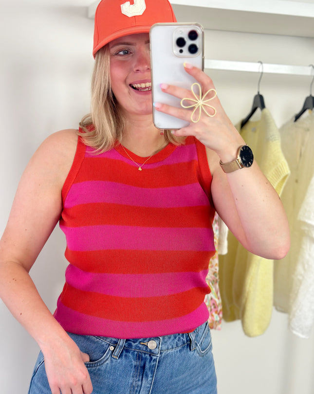 Top Fuchsia Orange