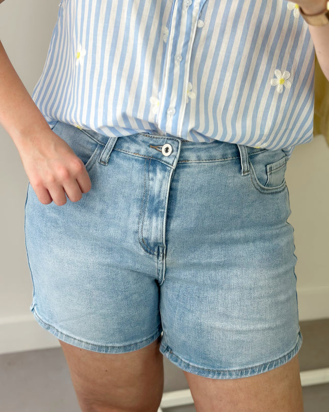 Light Wash Jeans Shorts
