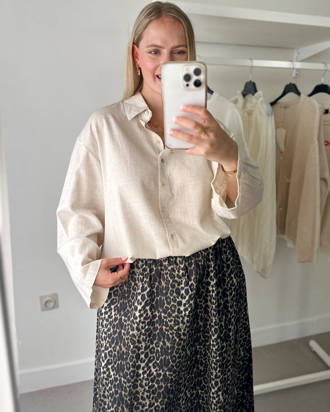 Linnen Blouse Beige