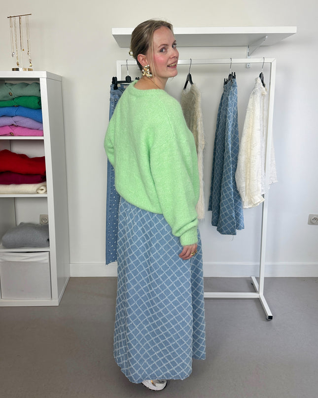 Round Neck Knit Green