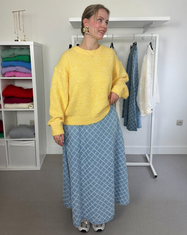 Round Neck Knit Yellow