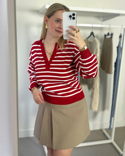 Striped Top Red Longsleeve
