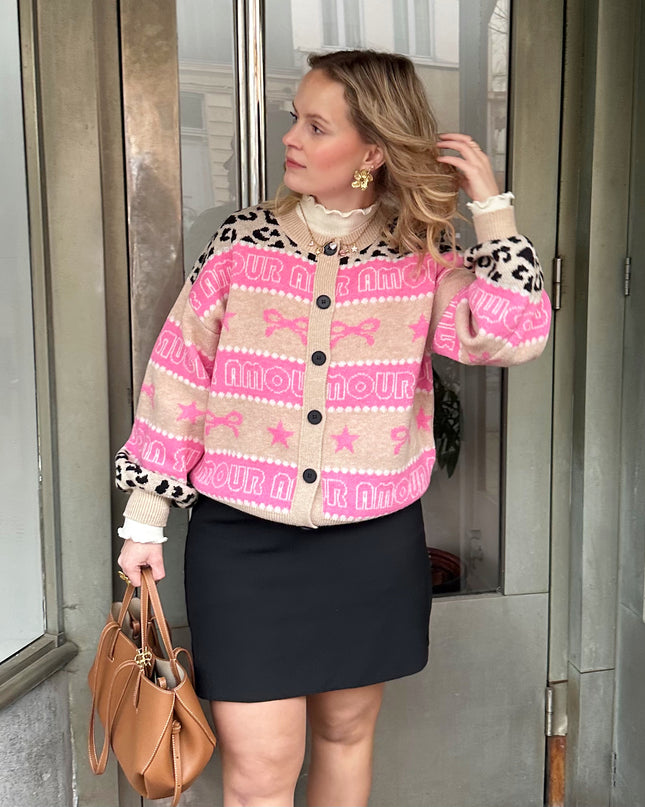 Funky Cardigan Pink