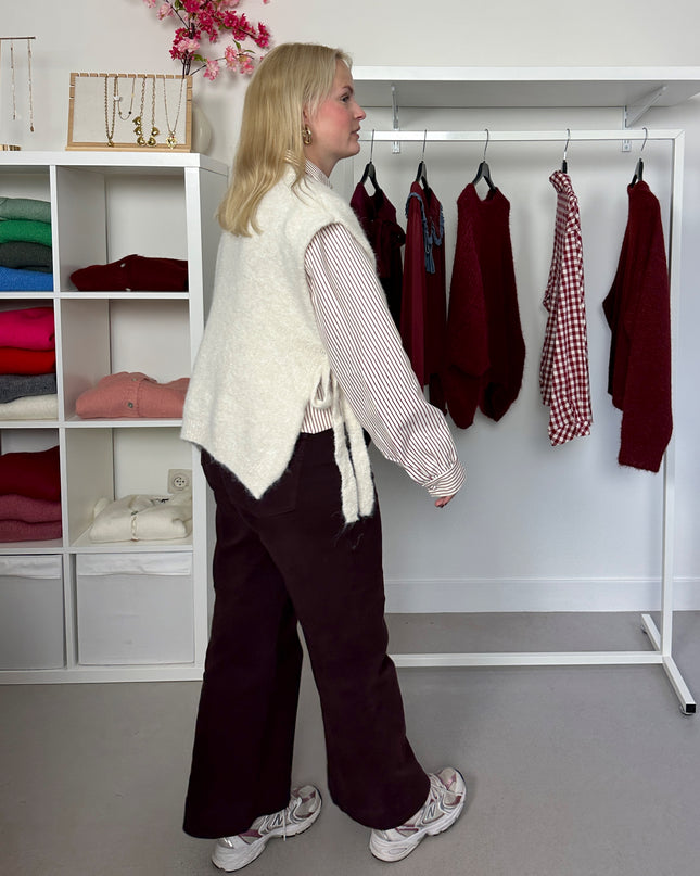 Debardeur Strikjes Crème