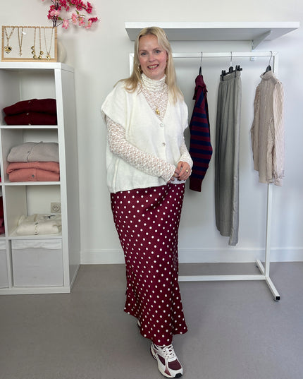 Sleeveless Cardigan Crème