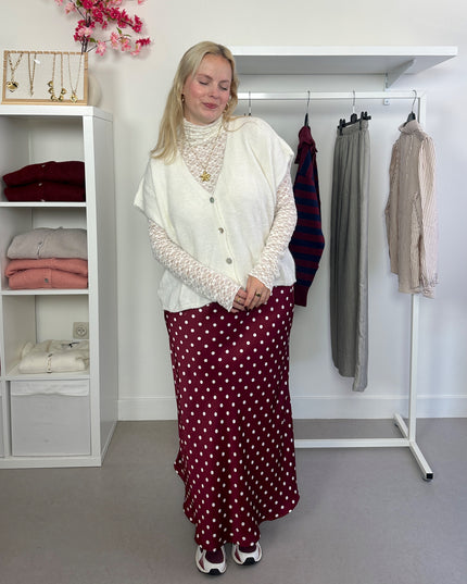 Sleeveless Cardigan Crème