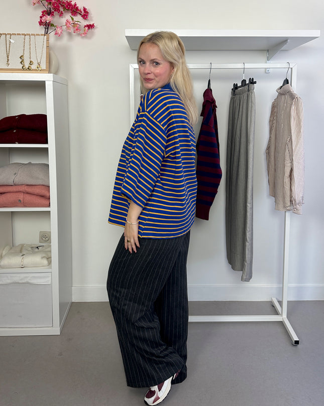 Polo Shirt Yellow Blue