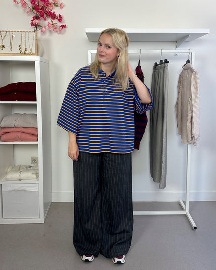 Polo Shirt Yellow Blue