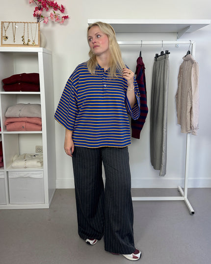 Polo Shirt Yellow Blue