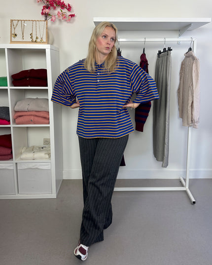 Polo Shirt Yellow Blue