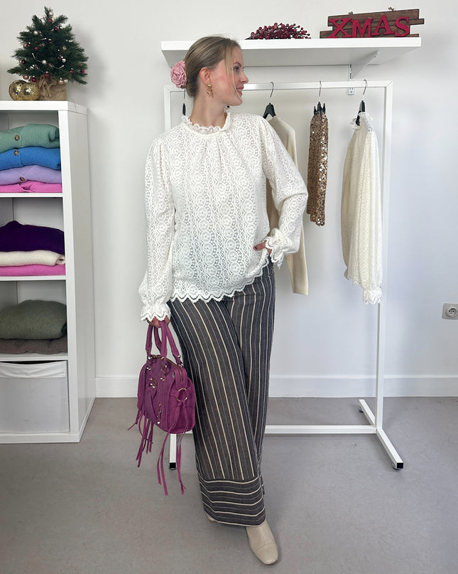Lacy Blouse White