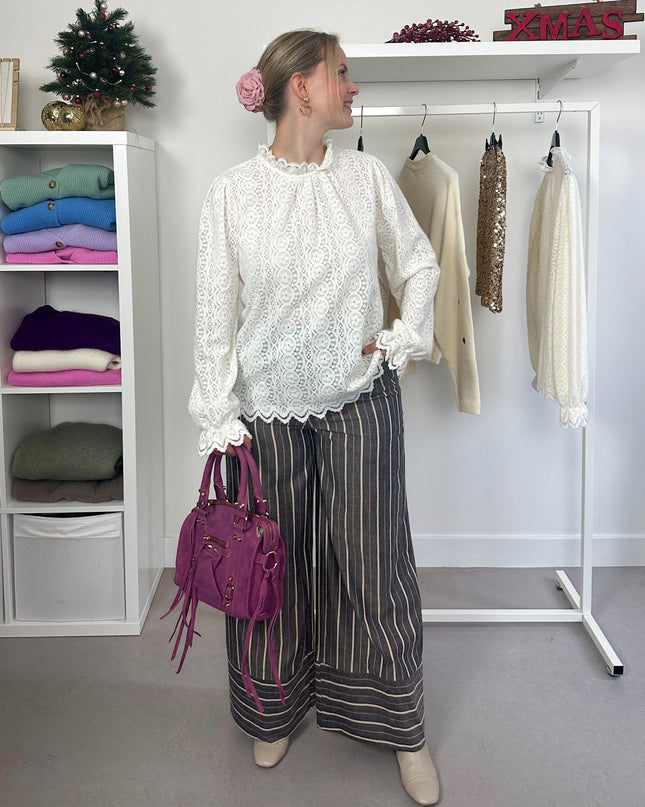 Lacy Blouse White