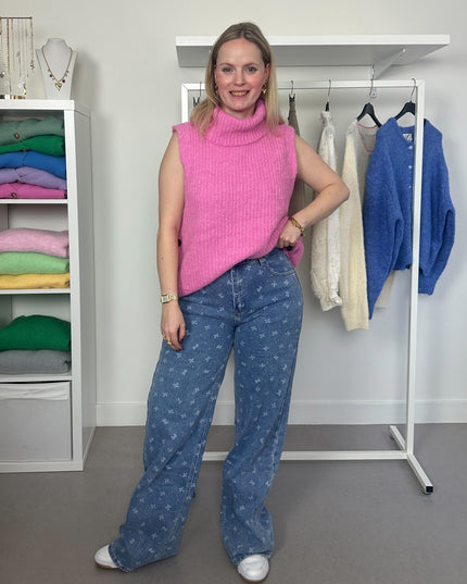 Light Wash Bow Jeans