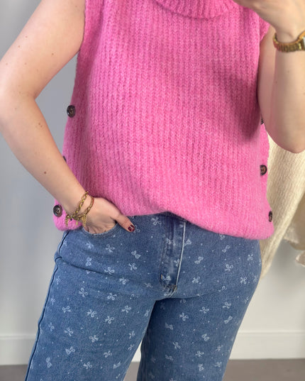 Light Wash Bow Jeans