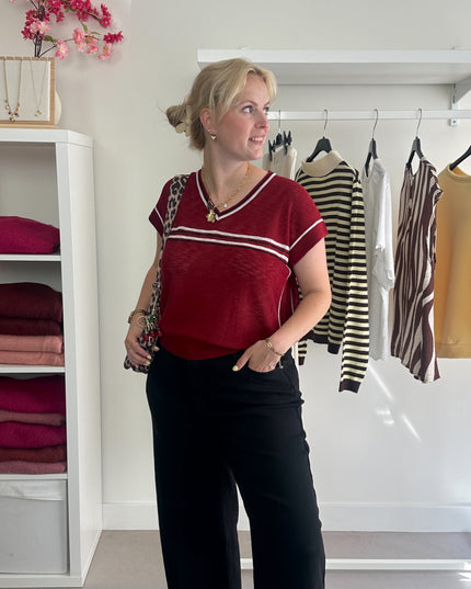 Bordeaux Sleeveless Spencer