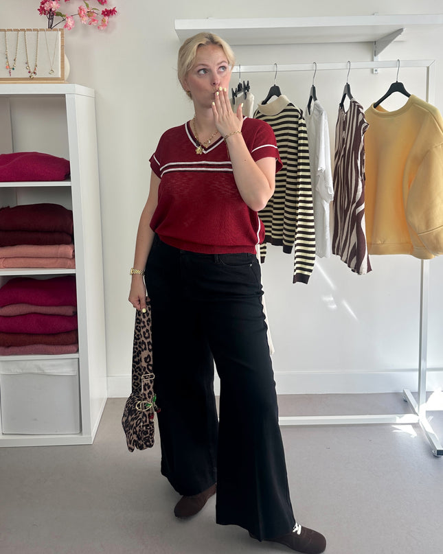 Bordeaux Sleeveless Spencer